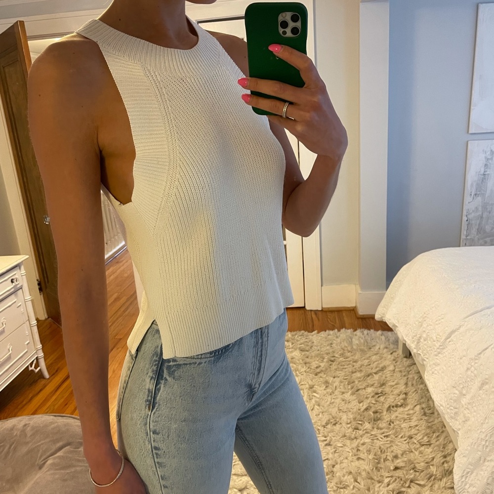 Aritzia Crevier Tank Top Ivory